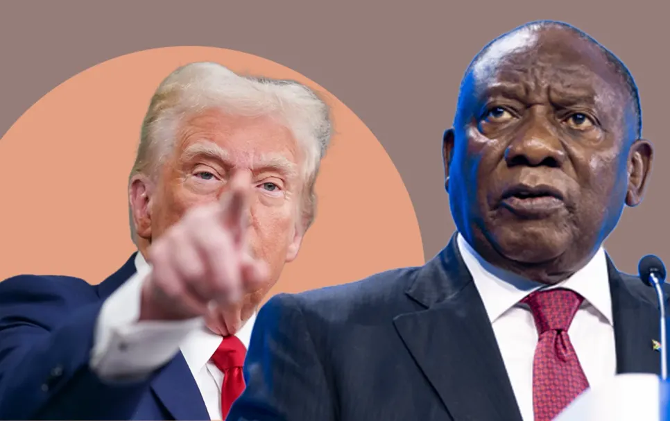 Donald Trump(Left), Cyril Ramaphosa(Right)