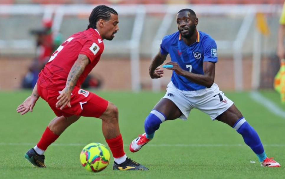 Deon Hotto (right) in national colours