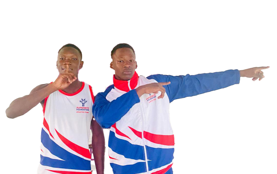 Two promising Namibian sprinters, Brendan Kanchana and Engelhardt Gariseb