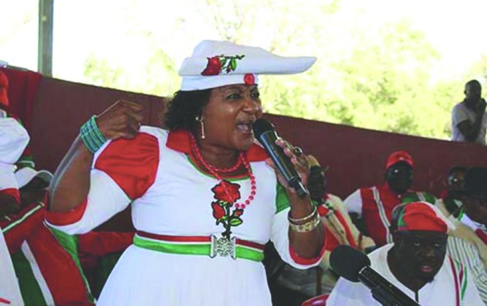 Former NUDO president Dr. Ester Utjiua Muinjangue
