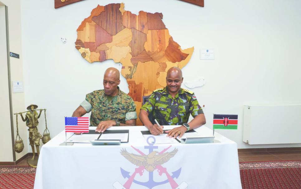 General Charles M. Kahariri and the Commander of U.S. Africa Command. General Michael E. Langley