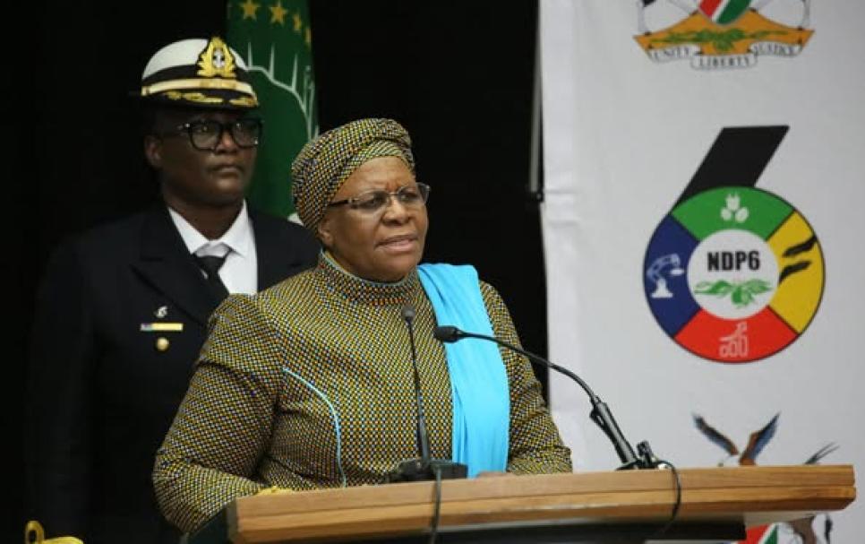 President Netumbo Nandi-Ndaitwah at the launch of the NDP6