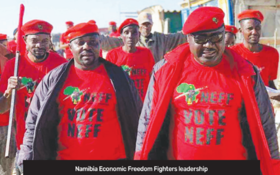 Namibia Economic Freedom Fighters leadership