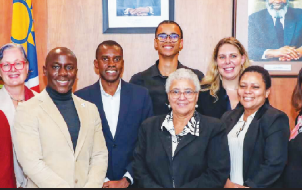 Vice President Lucia Witbooi with members of the Namibia Green Hydrogen Programme