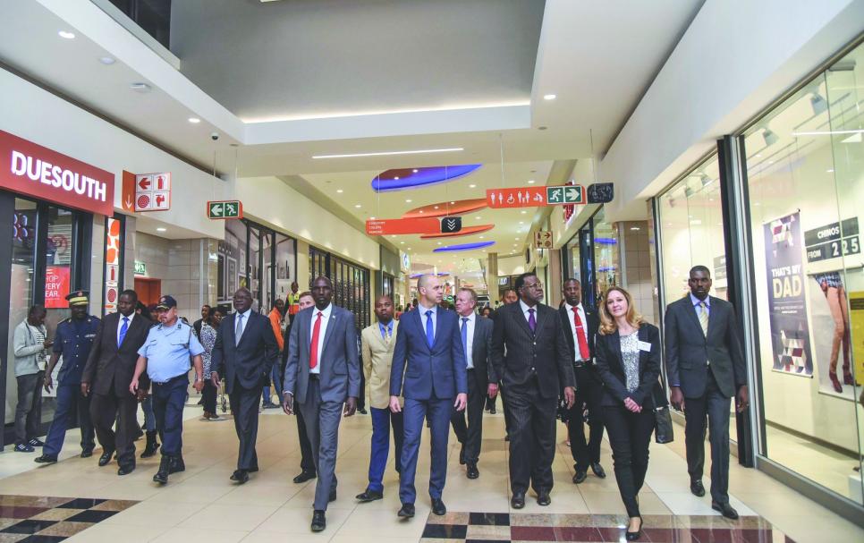 Walk through Wernhil phase 4 by President Hage Geingob at the official opening in 2019