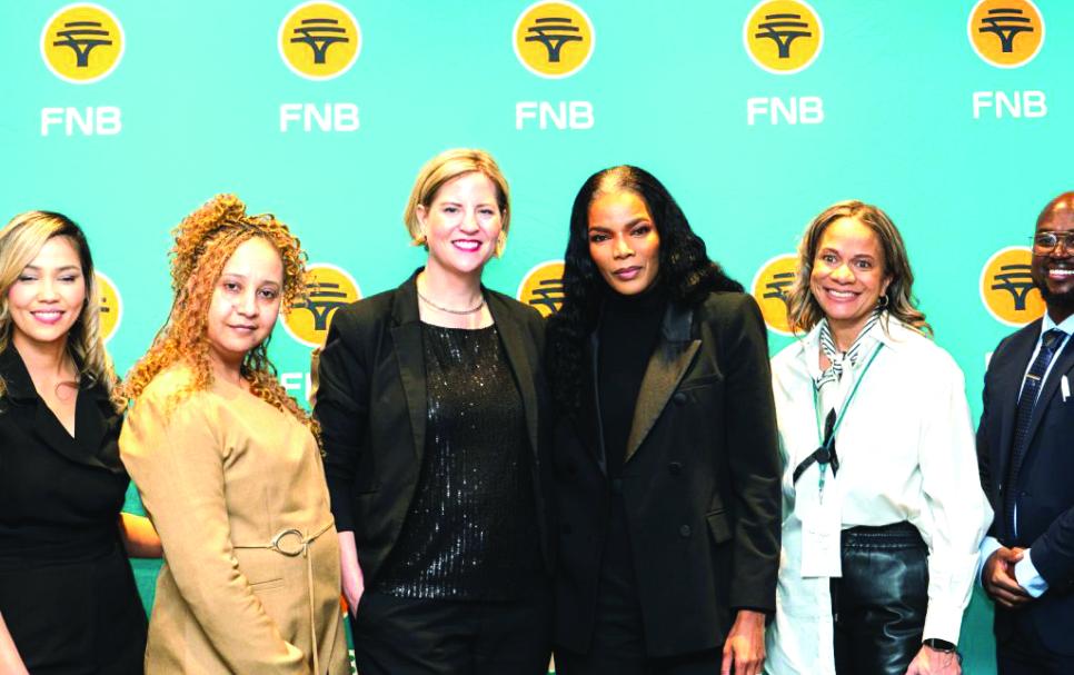 South African actress and business woman Connie Ferguson at the FNB business summit in Windhoek.