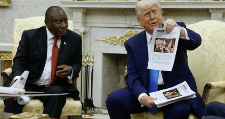 Trump ambushes Ramaphosa with false genocide claims screenshot-2025-05-23-163720