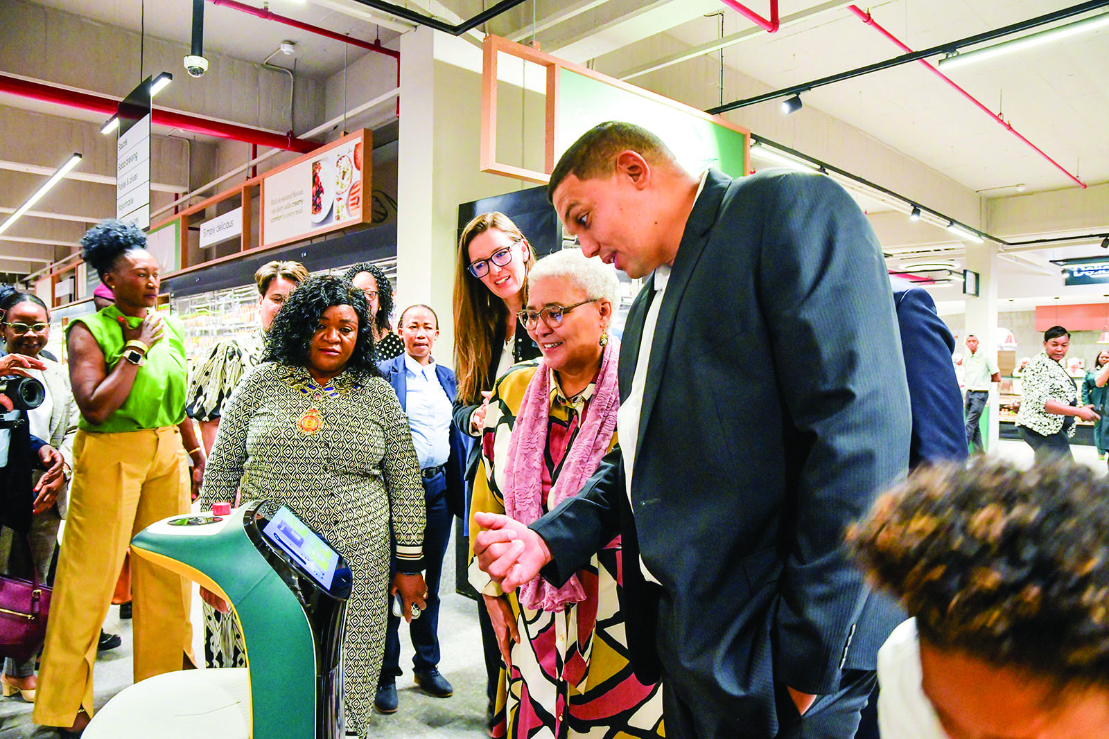 Witbooi launches Model interacting-with-the-robot